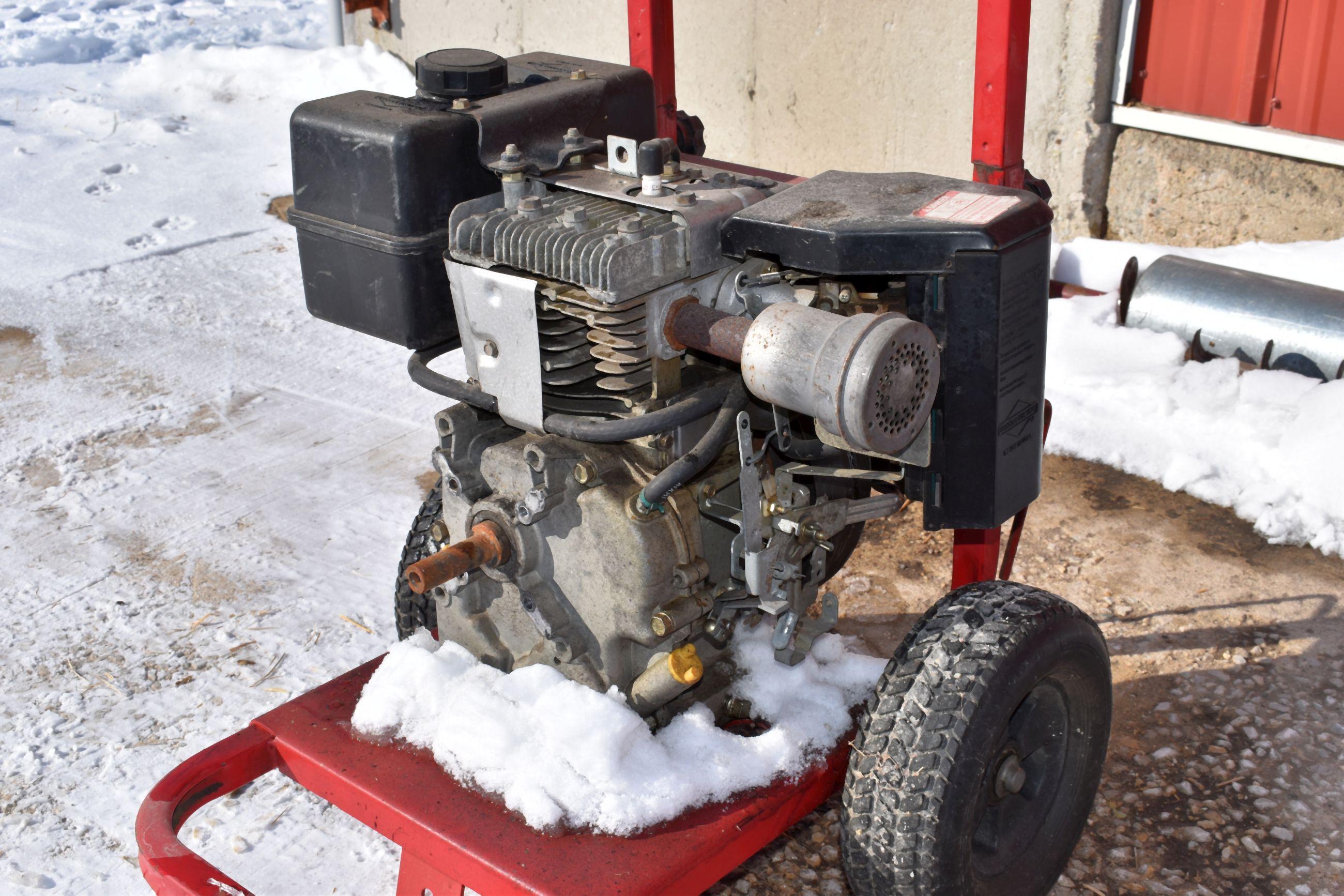 8HP B&S Gas Motor On Cart