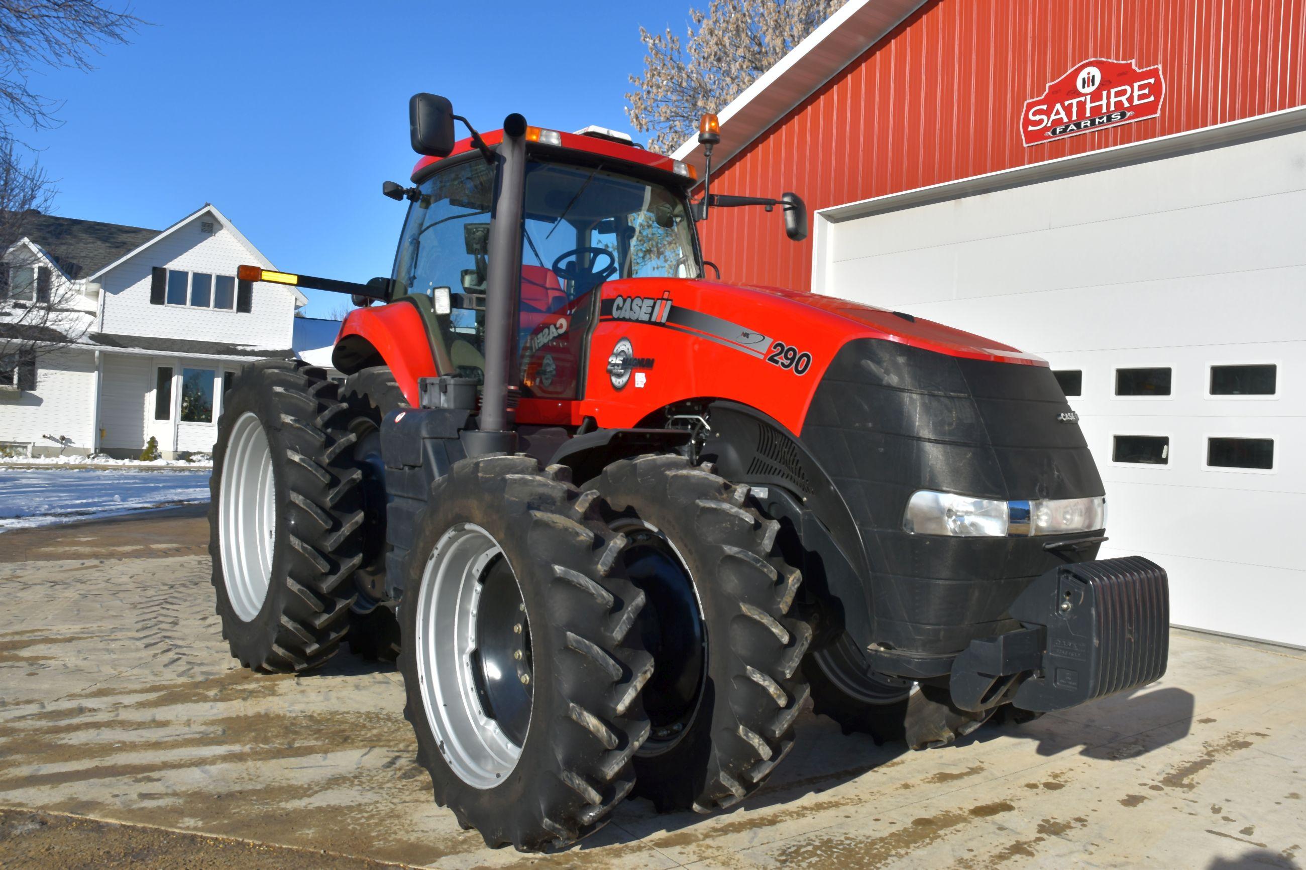 2013 Case IH 290 Magnum MFWD, 1,744 Hours, 480/80R50 Duals 90%, 380/80R38 Duals 90%, Rear Wheel Weig