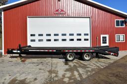 1999 Towmaster T40, 24’ Trailer, 40,000 lbs Tandem Duals, Air Brakes, Ramps, Pintle Hitch, 215/75R/1