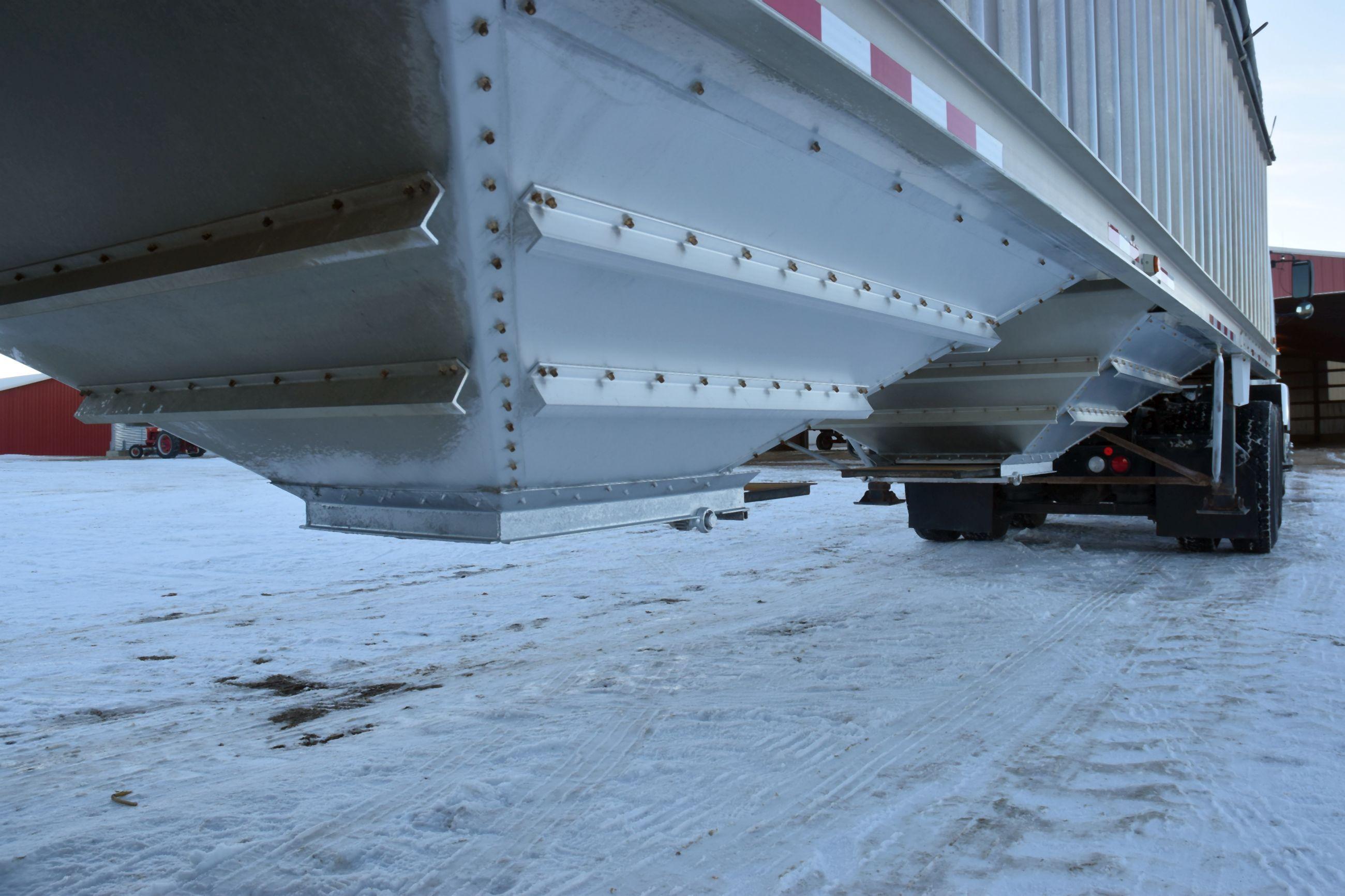 2007 Dakota Aluminum Grain Trailer, 38’x64”x96” Surelock 3500, Electric Roll Tarp, 24.5 Rubber, 2 Sp