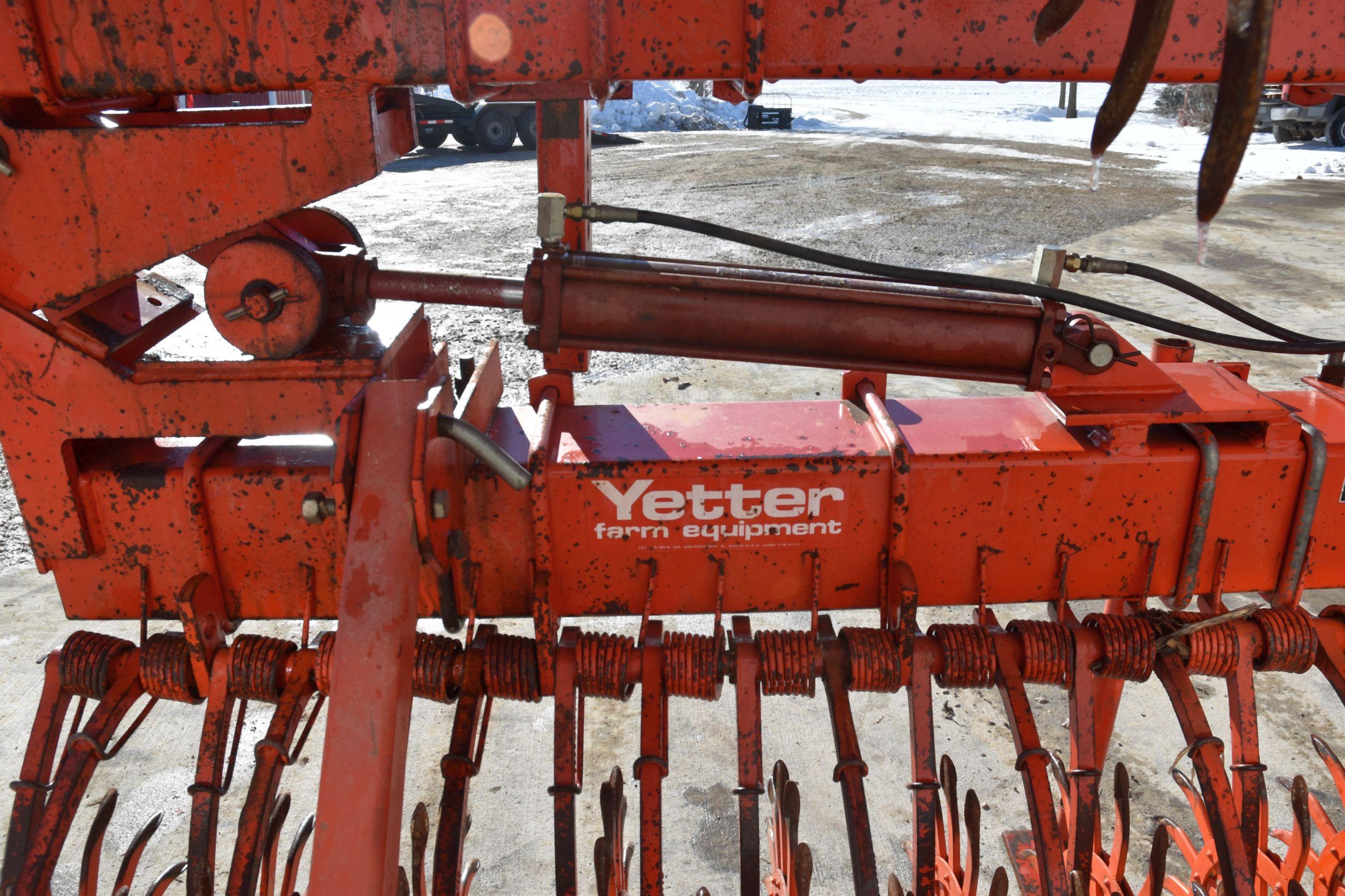 Yetter 3530 Rotary Hoe, 30’ Flat Fold, 3pt, Gauge Wheels, Stone Guard