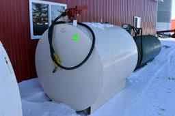 1000 Gallon Fuel Tank With Fill Rite Model FR700 Pump