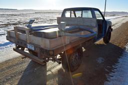 1988 Chevy S-10, 4x4 Flatbed, NO TITLE, Used For Picking Rock, Auto, 4.3L V6, Runs & Drives