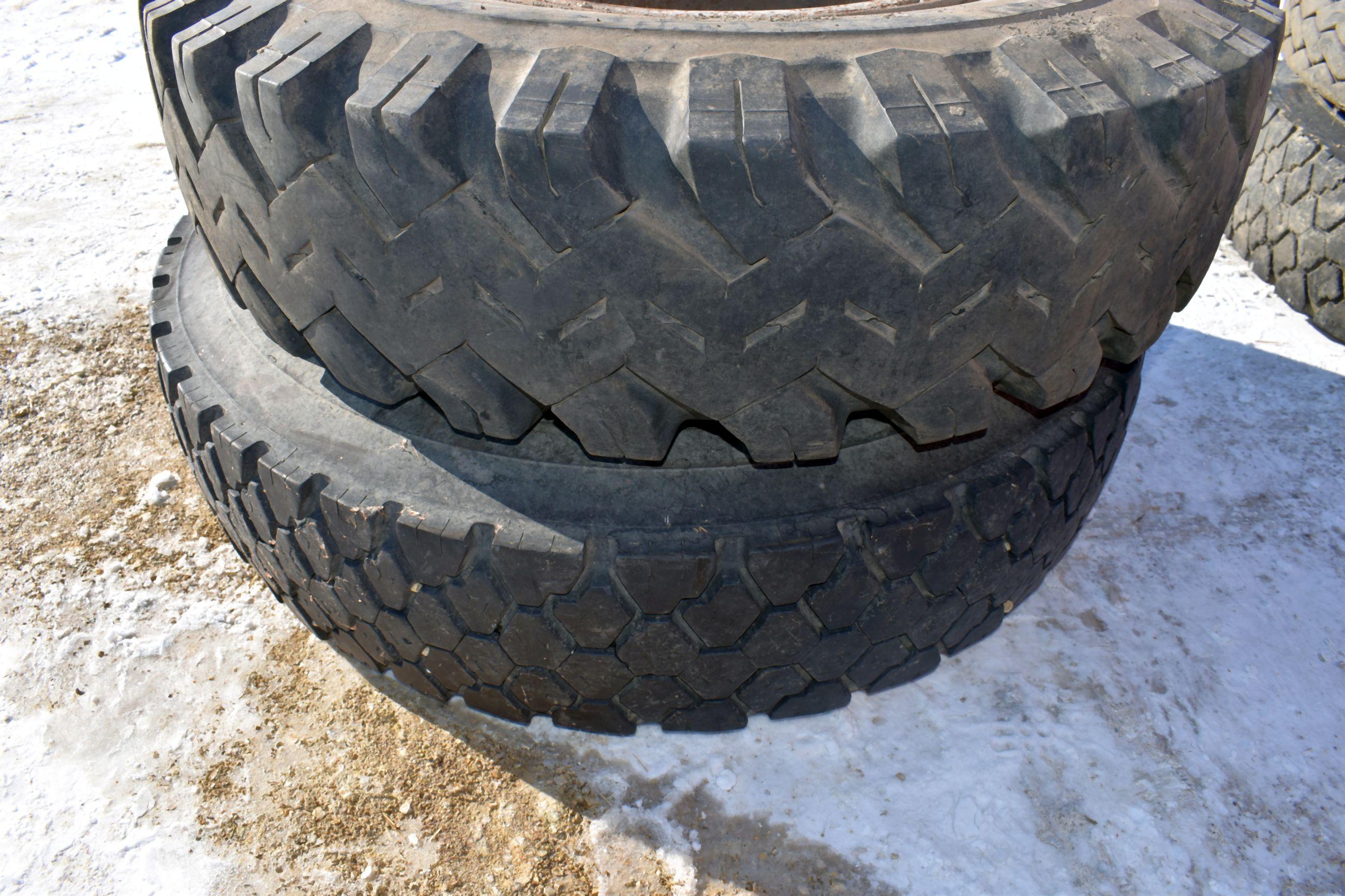 Pair Of 10.00x20 Tires with Rims