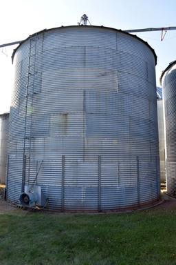 Stormor 24’ Grain Bin Aeration, 8 Rings, 7,200 Bushel, Buyer Have 6 Months To Remove All Bins And Dr