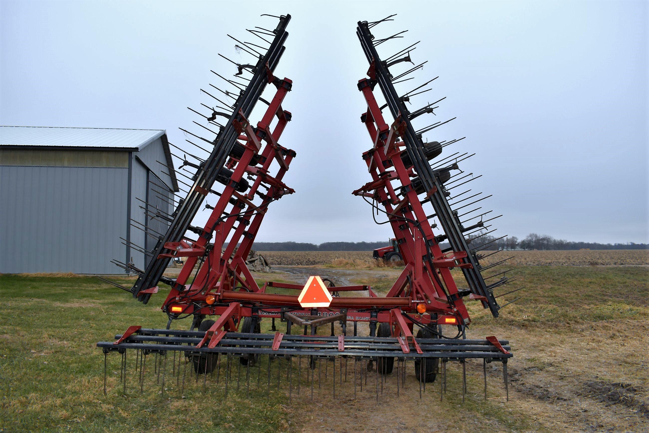 Case IH 4800 Field Cultivator, 31.5’, Walking Tandem, 3 Bar Tine Harrow, SN: JAG0057194