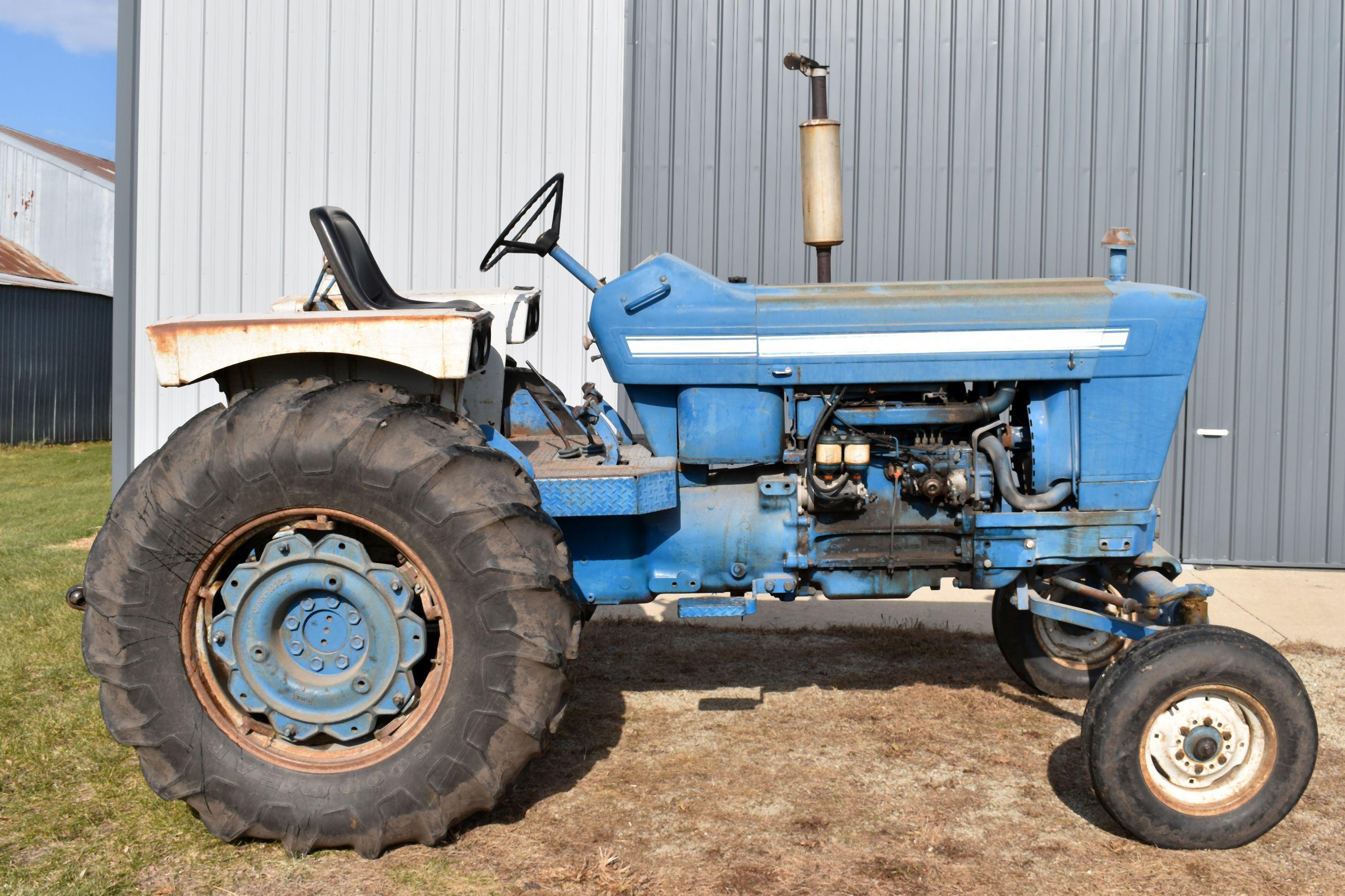 Ford 5000 Diesel, Open Station, Hours Unknown, 18.4x30 65%, 3pt, 540 PTO, Fenders, Wide Front, SN:C2