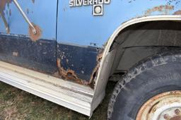 1982 Chevy K20 Silverado 4 x 4 Pick-Up, 76,515 Miles, 350 V8, Auto, Runs And Drives