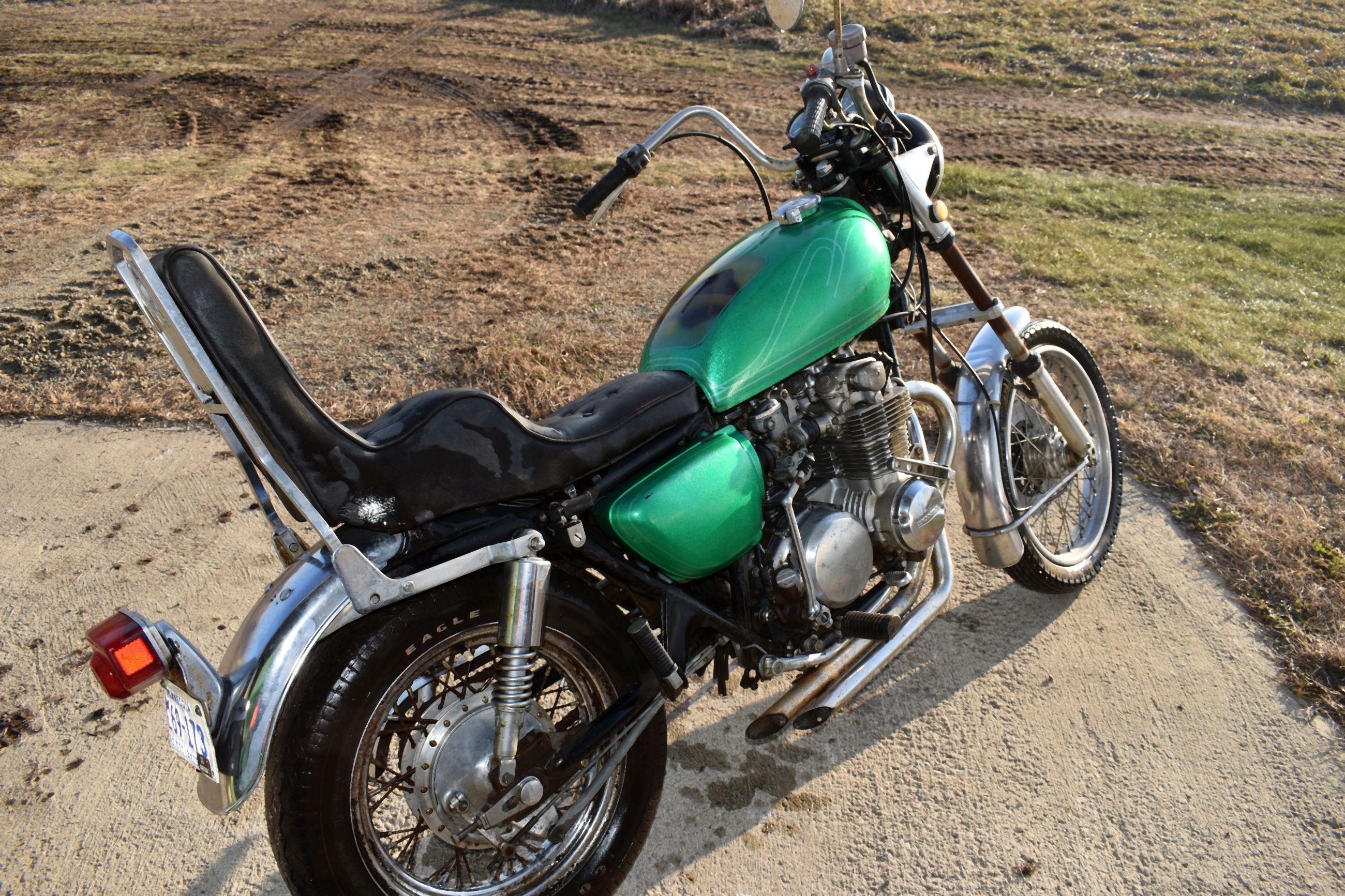 1971 Honda CB500 Motorcycle, NO TITLE BILL OF SALE ONLY, Non Running, Motor Free, SN: 1031248