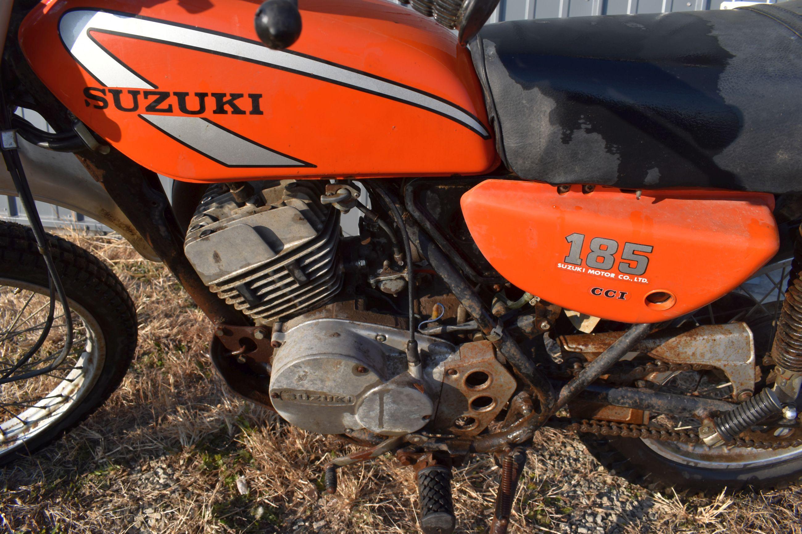 1975 Suzuki 185 TS, Non Running, Motor Free, SN: 140450