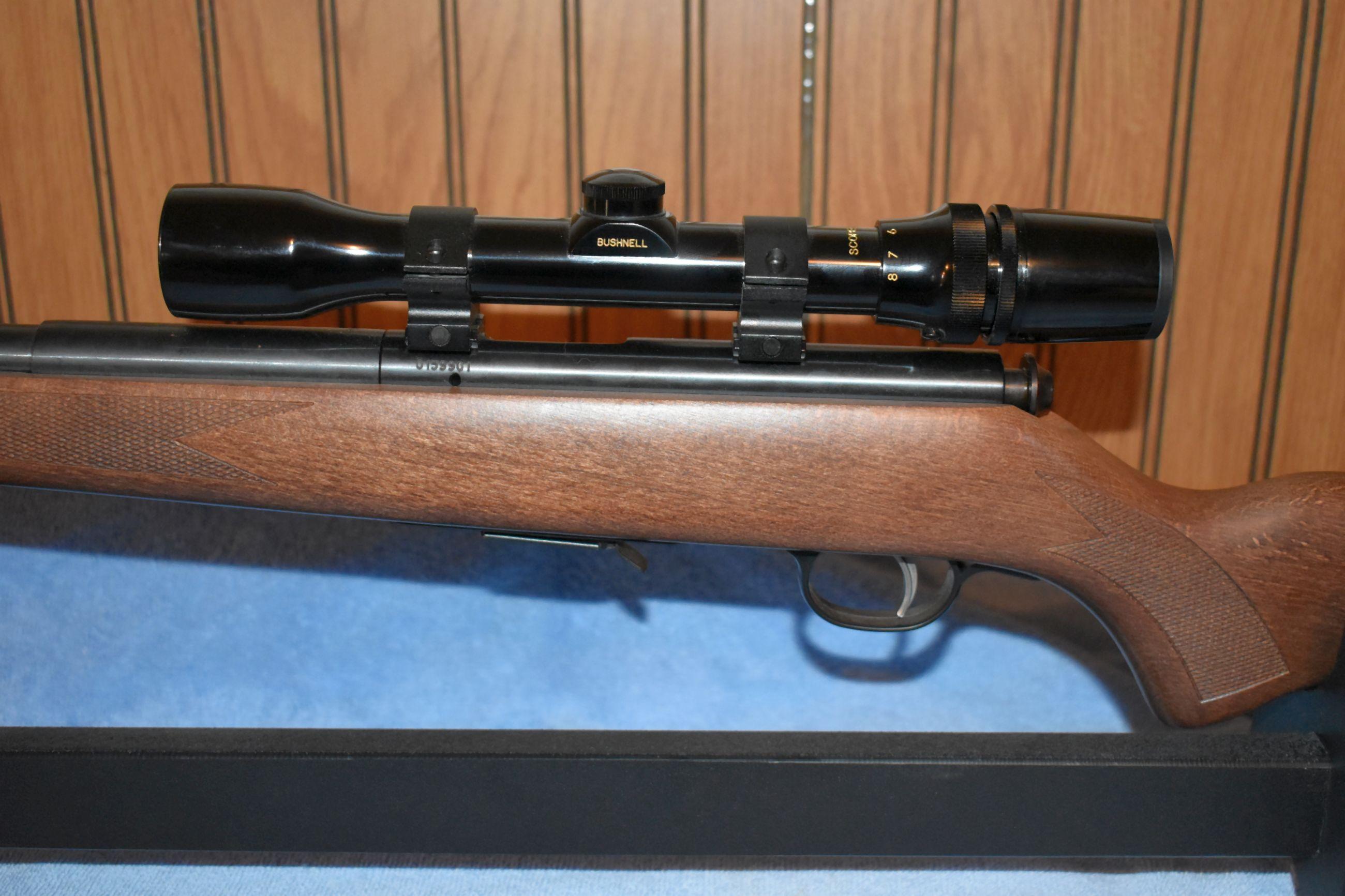 Savage Model 93R17, .17 HMR Cal., Bolt Action, Magazine, Bushnell 3x8x32 Scope, SN:0159901