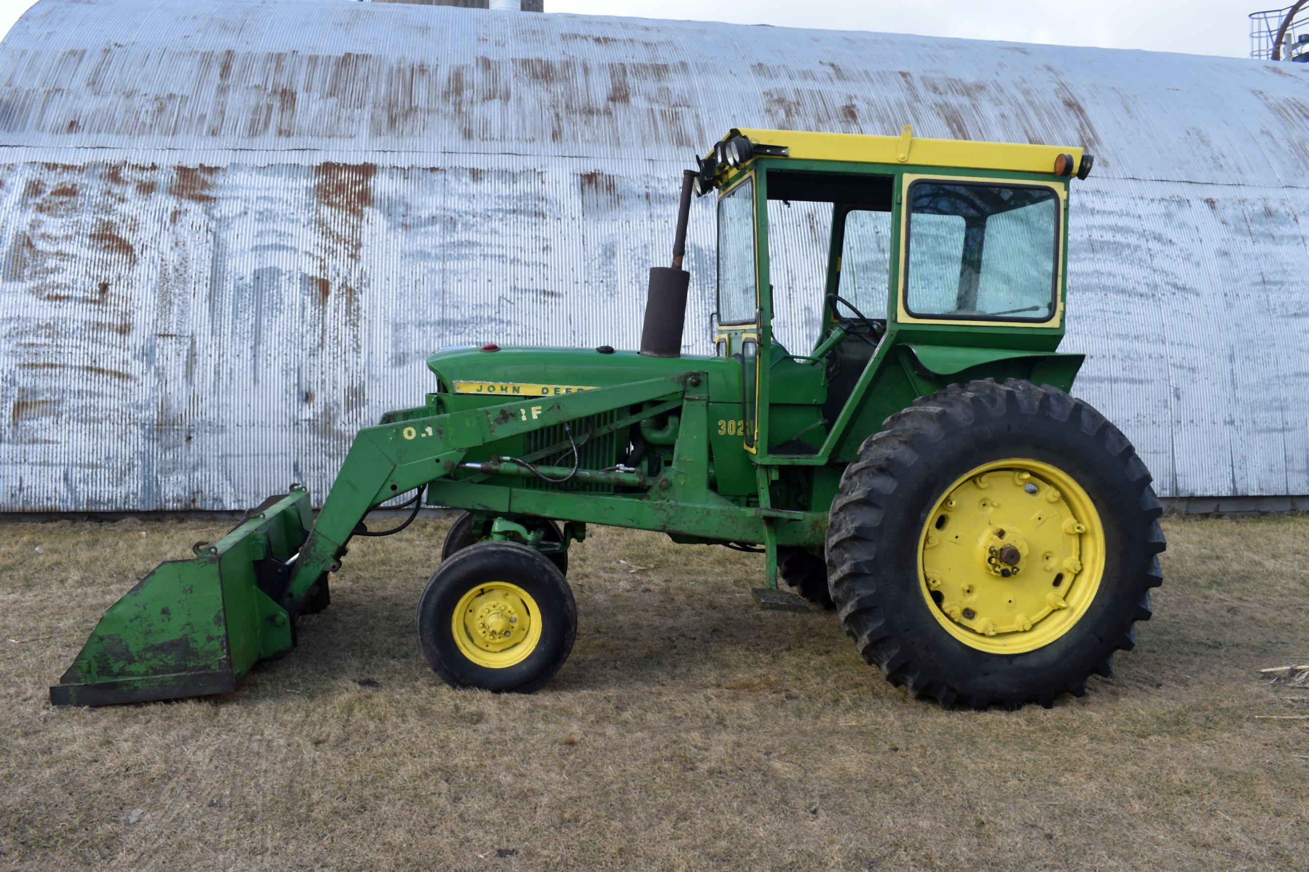 1970 John Deere 3020 Diesel, Syncro, Side Console, 10,212 Hours (Engine Overhauled At 7,700 Hours) 1