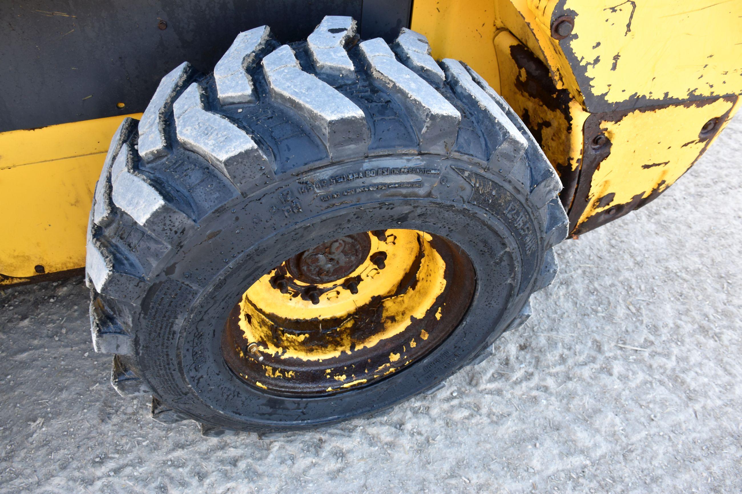 2012 New Holland L-220 Diesel Skid Loader, Full Cab, Heat, Rear Weights, Auxiliary Hydraulic, New Ti