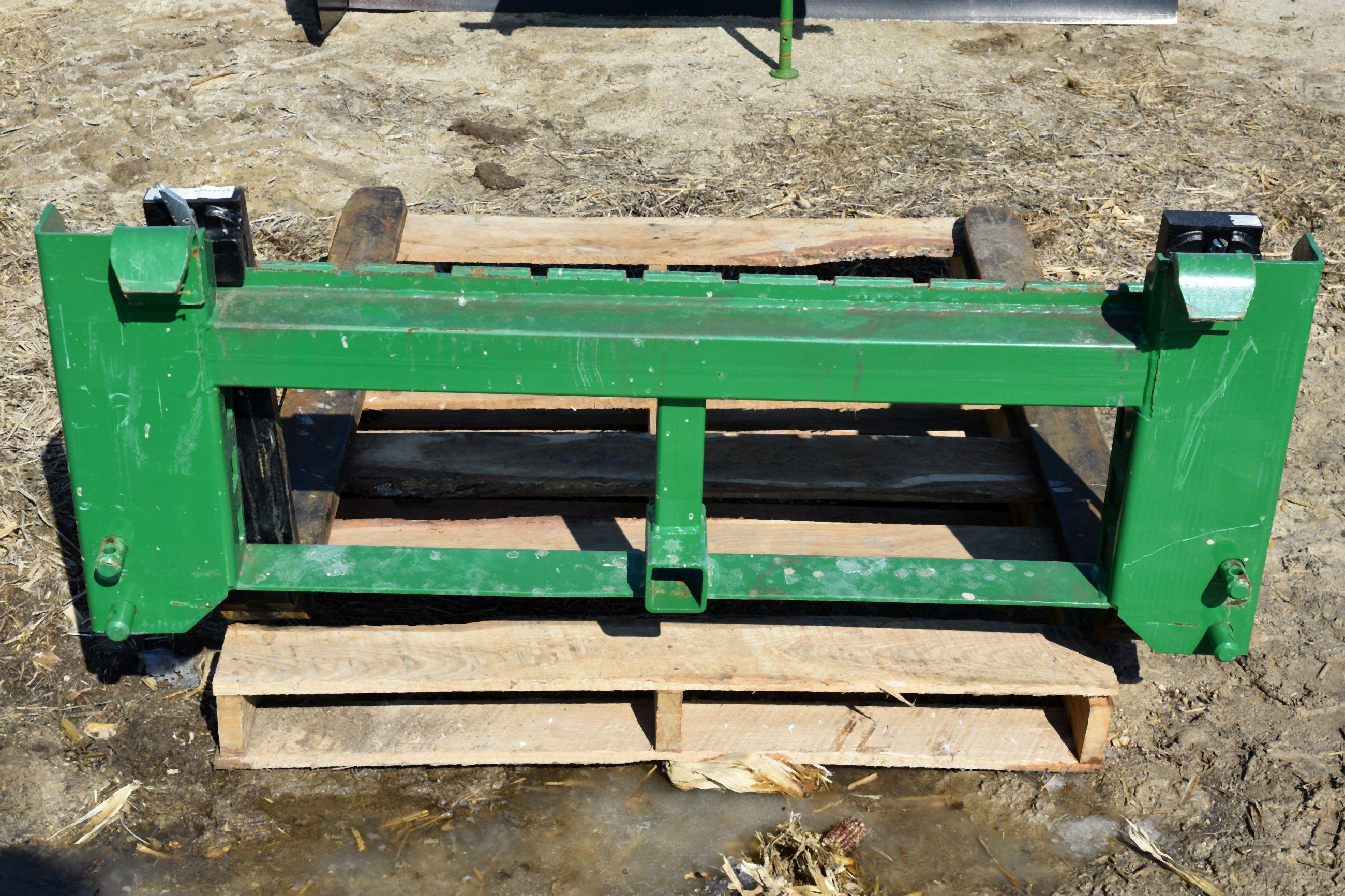 John Deere Pallet Forks, Fits JD H130 Loader