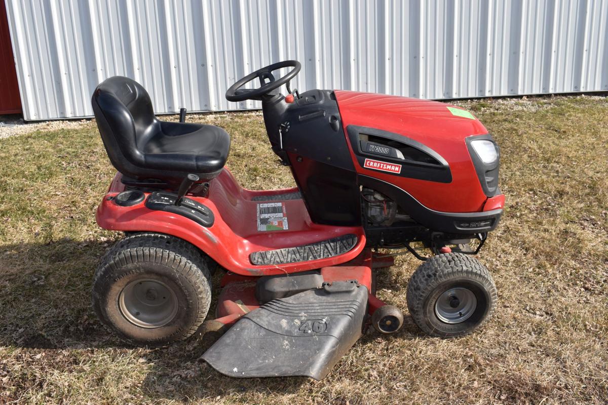 Craftsman WT3000 Garden Tractor, 46" Mower Deck, Hydro, 21HP Engine