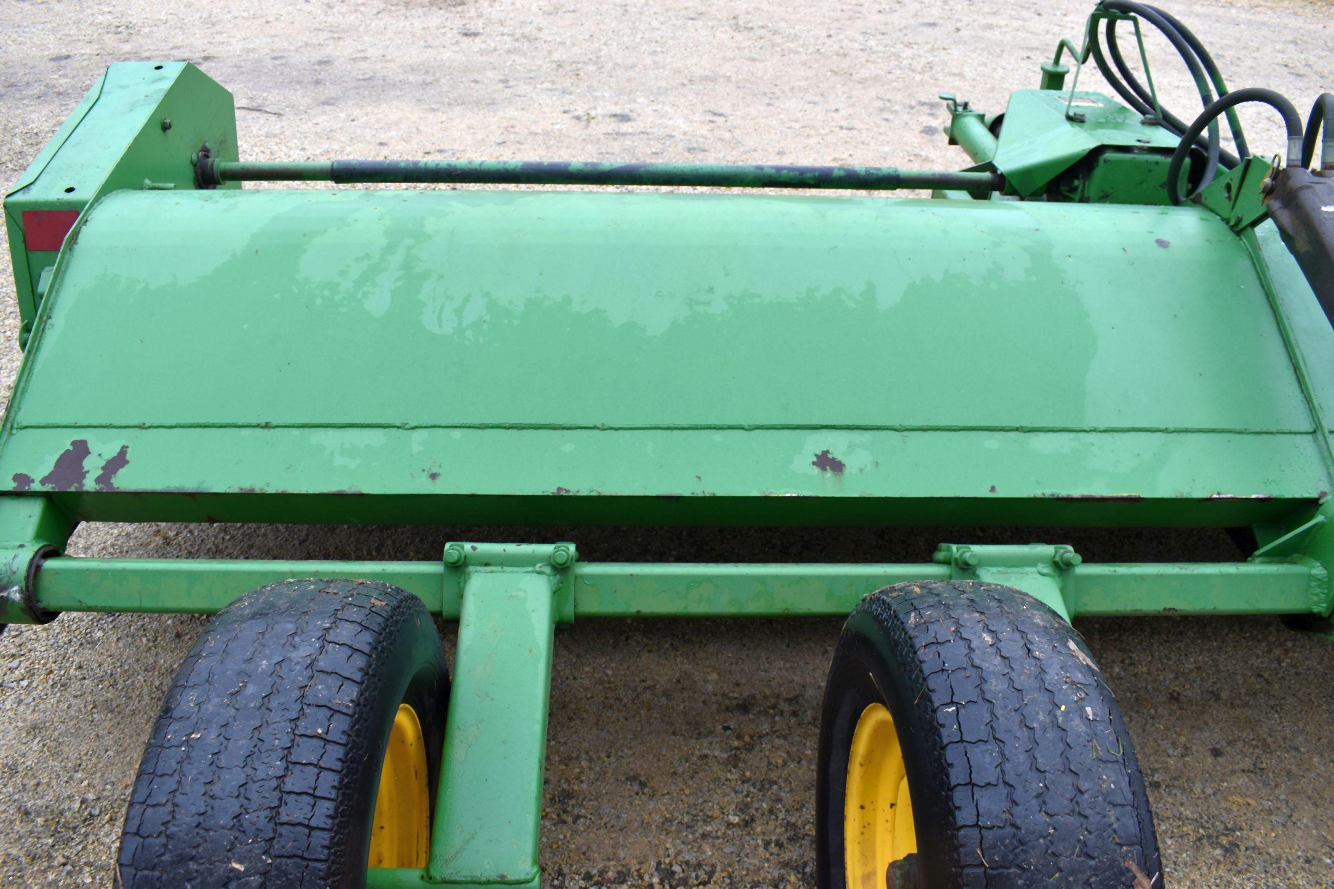 John Deere 27 Stalk Chopper, 15’, 1000PTO, 4 Wheel Transport, Good Hood, New Knives, SN: 512687E