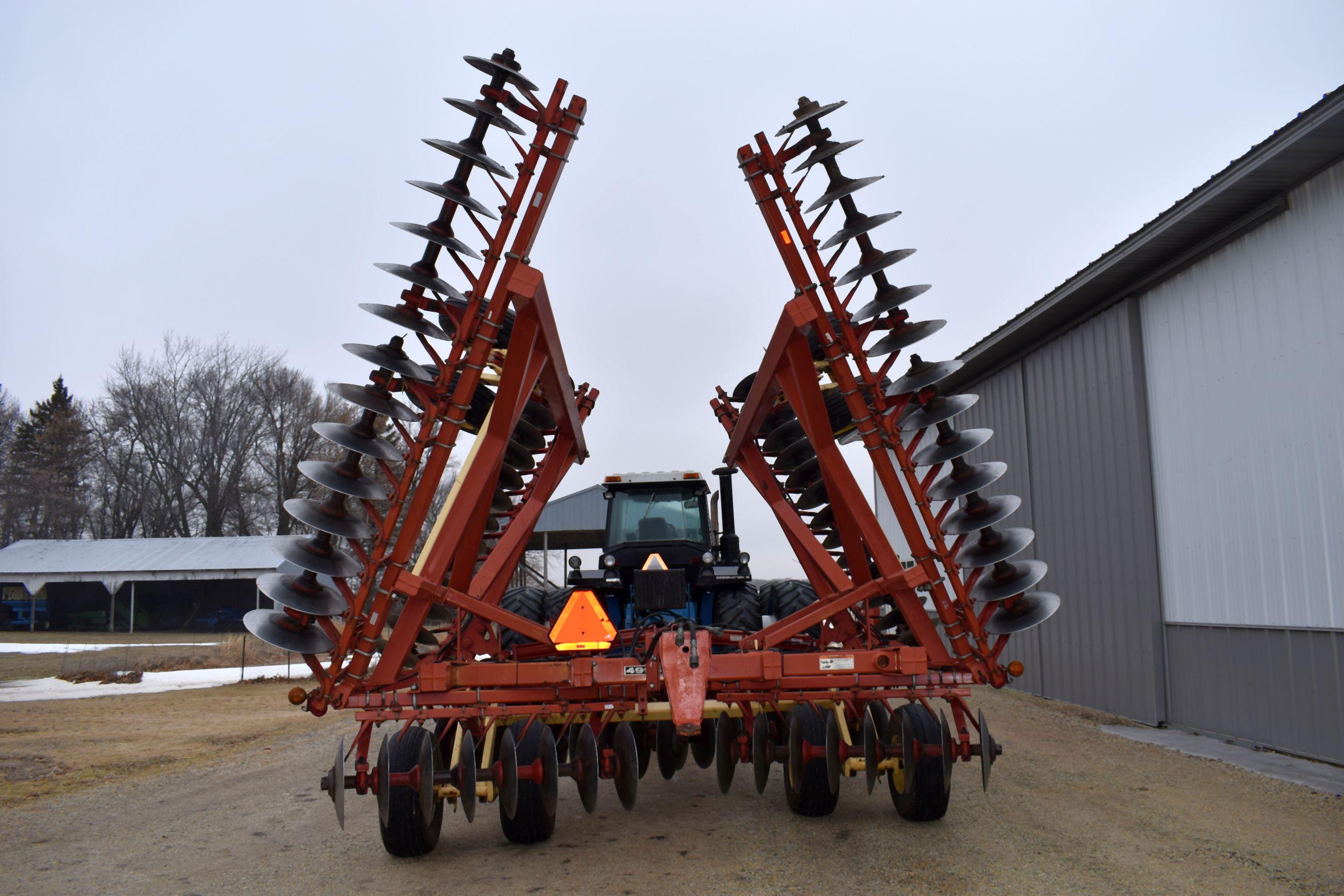 Krause 495 Rock Flex Disc 34’, Depth Control, 21” Disc Blades, Walking Tandems, Excellent Condition,