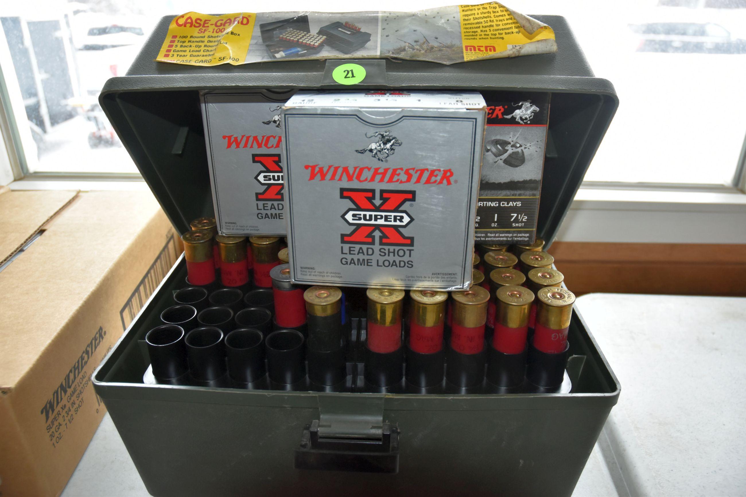 Case-Gard Ammo Box With Federal and Winchester Shells