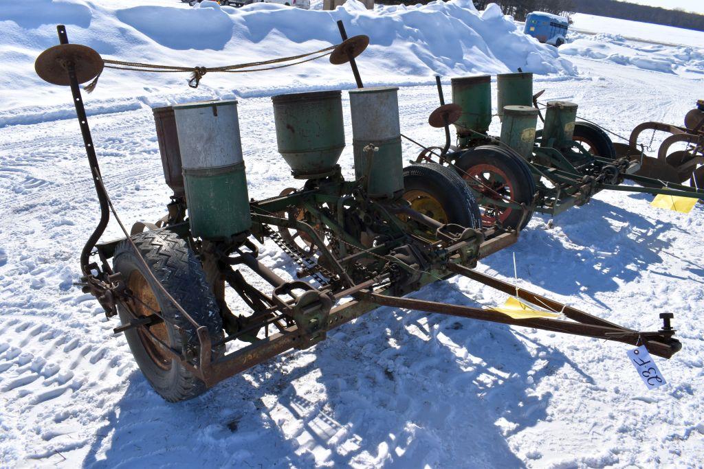 John Deere 290 Corn Planter, 2 Row, Markers, Fert