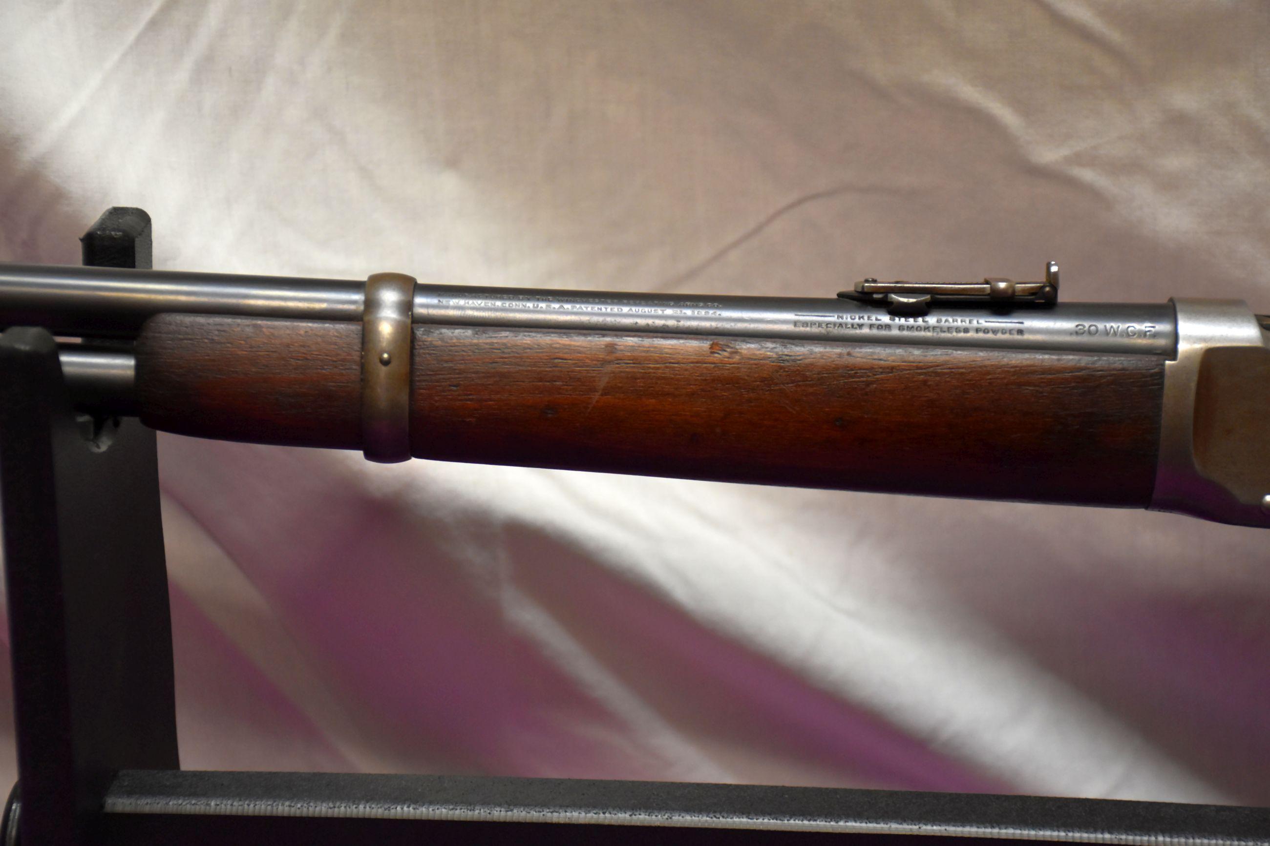 Winchester 1894 30-30 Cal., Year Manufactured 1917, Saddle Ring Carbine, 20'' Round Barrel, Full Mag