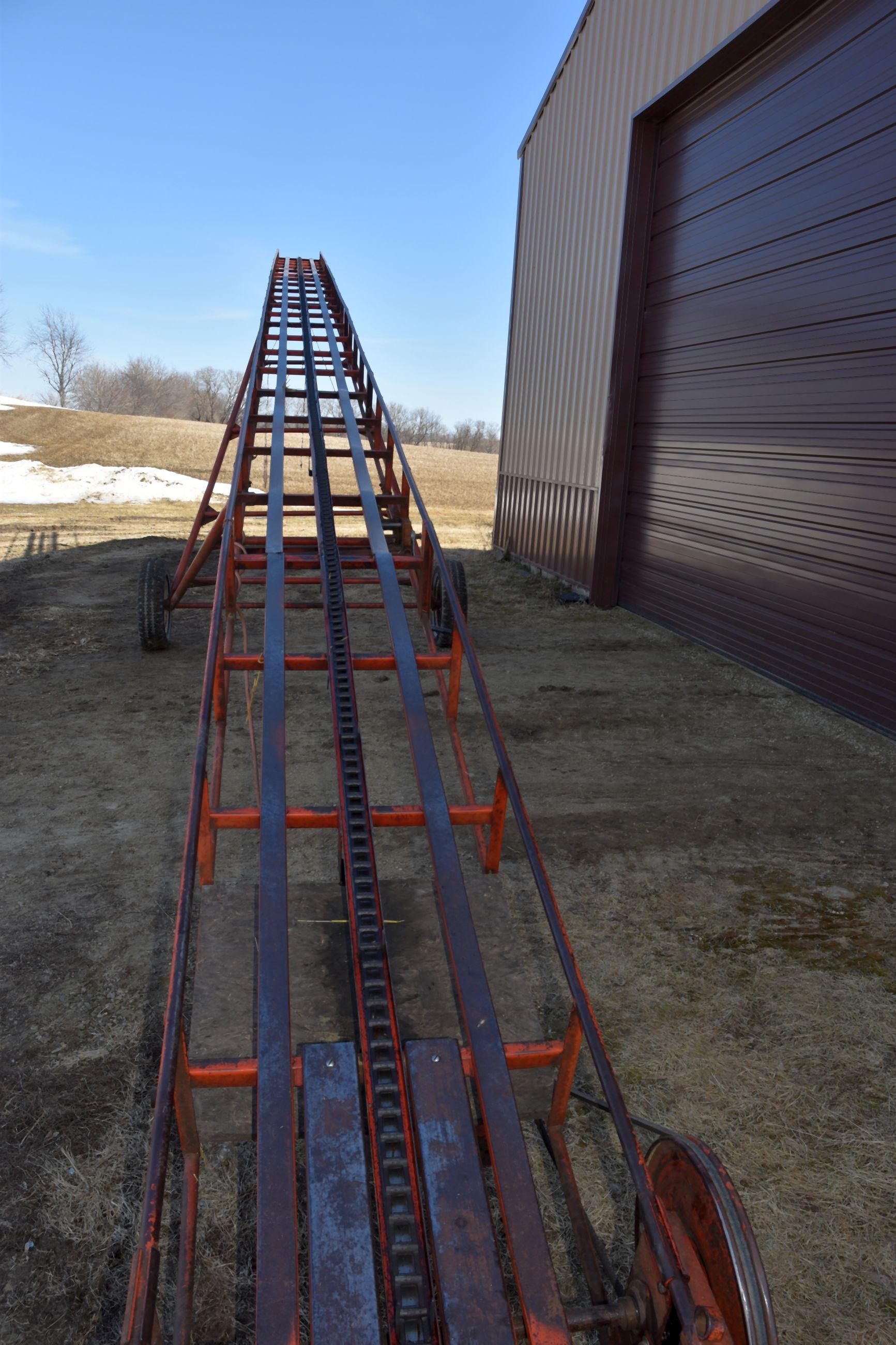 48’ Bale Conveyor on Transports, Electric Motor