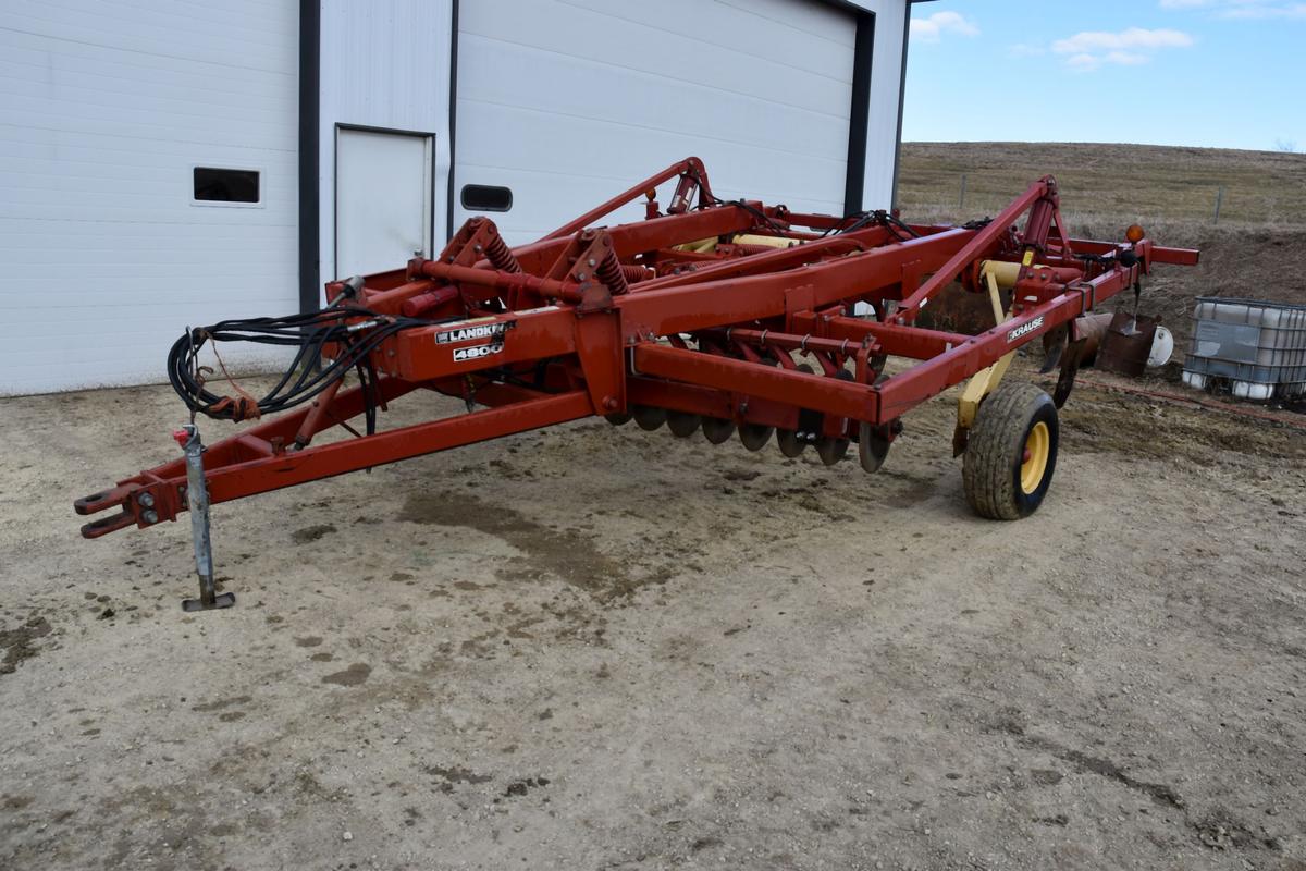 Krause 4810 Land King, 9 Shank, Disc Chisel Plow, 4 Rear Shank Levelers, Light Kit, 10.00-15 Tires S