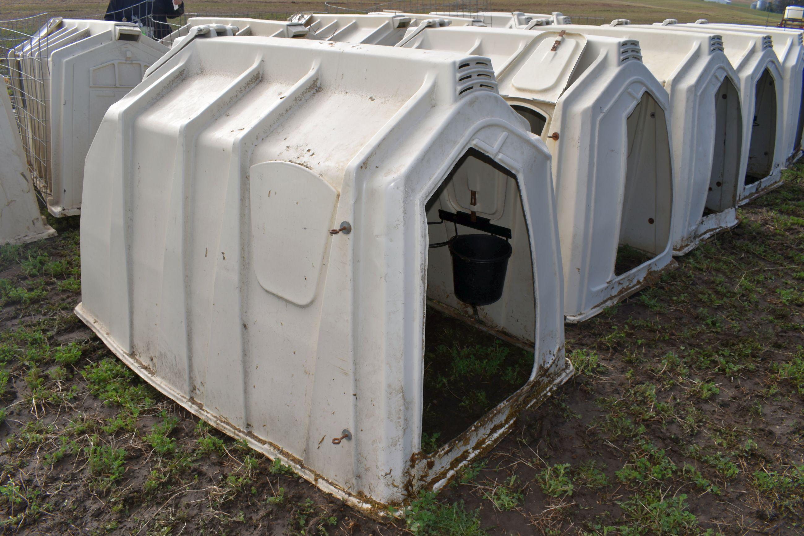 Calf-Tel Calf Hutch With Back Bedding Door