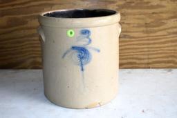 3 Gallon Red Wing Crock, Salt Glaze With Target, Appears To Be In Good Shape