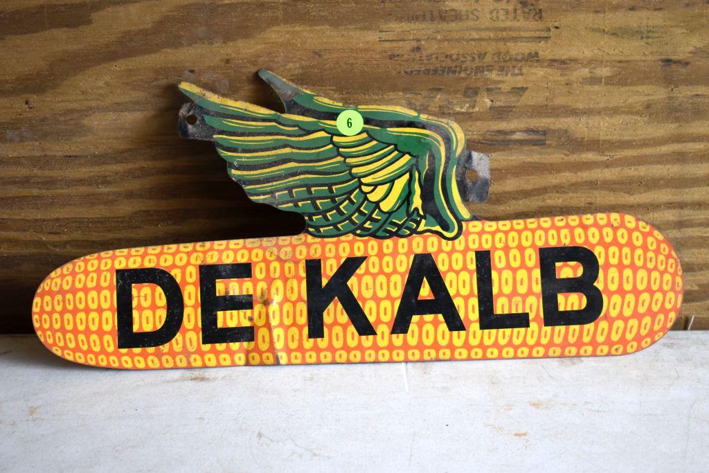 De Kalb Tin Double Sided Sign, 18'' Wide By 9'' Tall