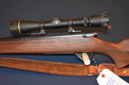 Weatherby Vangaurd VGS Bolt Action Rifle, 7MM Rem. Mag., Leupold Vari-X 2.5x8 Scope, Wood Stock, Sli