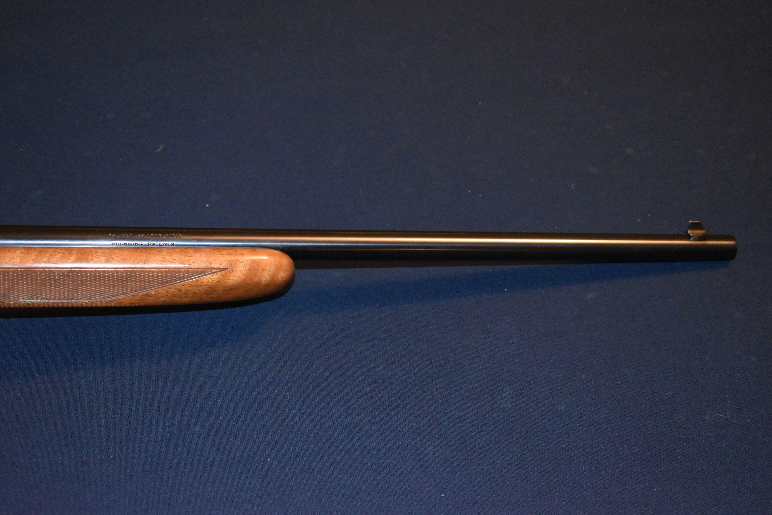 Browning  Arms Co. 22Cal LR, Semi Auto, Made In Belgium, Rear Tube Feed, Engraving On Receiver,