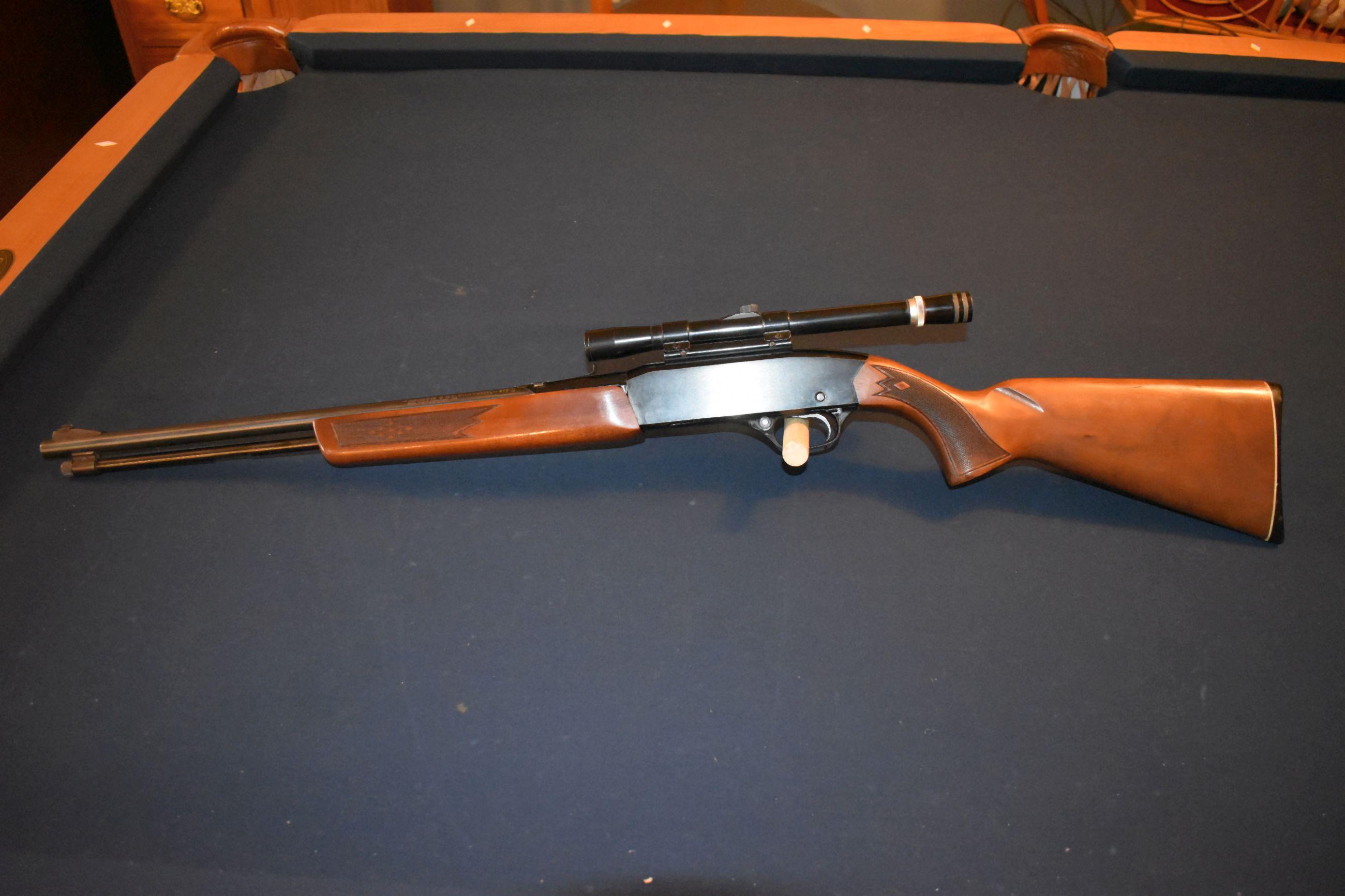 Winchester Model 270 Pump, 22 SL or LR, Checkered Stock and Forearm, With Scope, SN:B909245