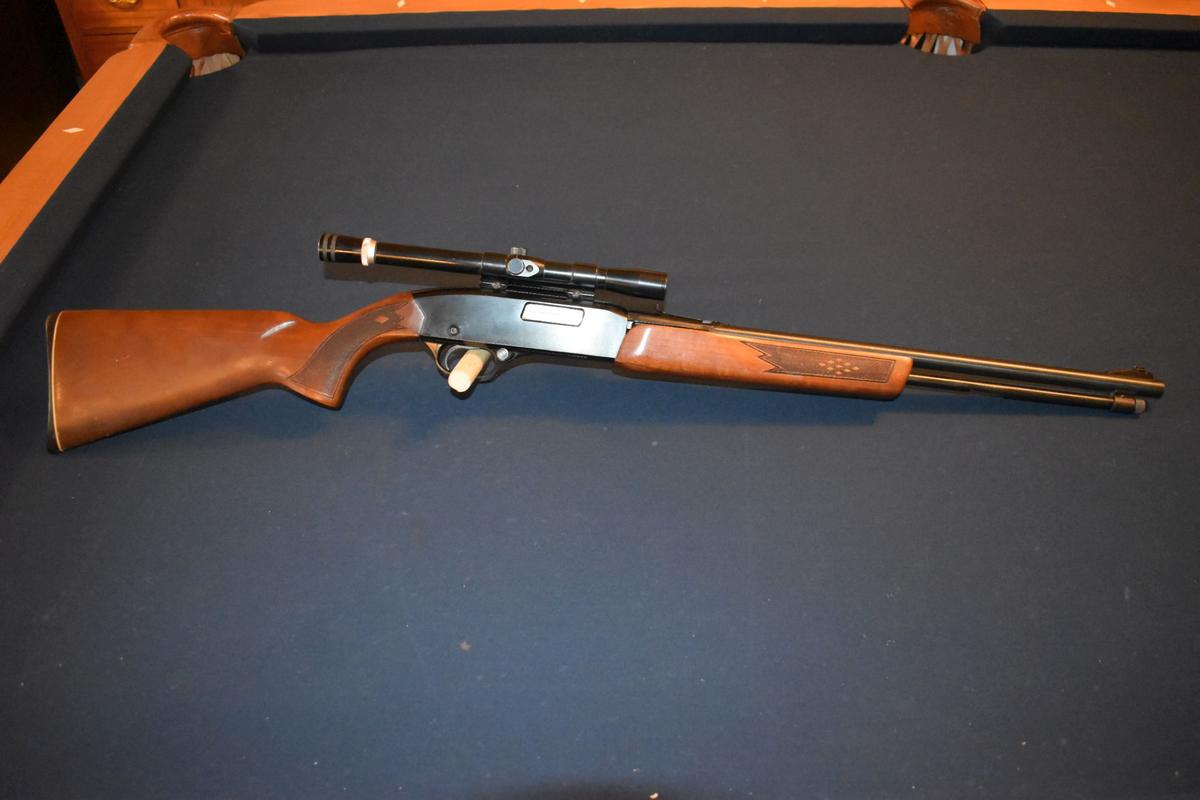 Winchester Model 270 Pump, 22 SL or LR, Checkered Stock and Forearm, With Scope, SN:B909245