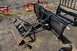 Shop Built 90" Snow Blade, Universal Skid Loader