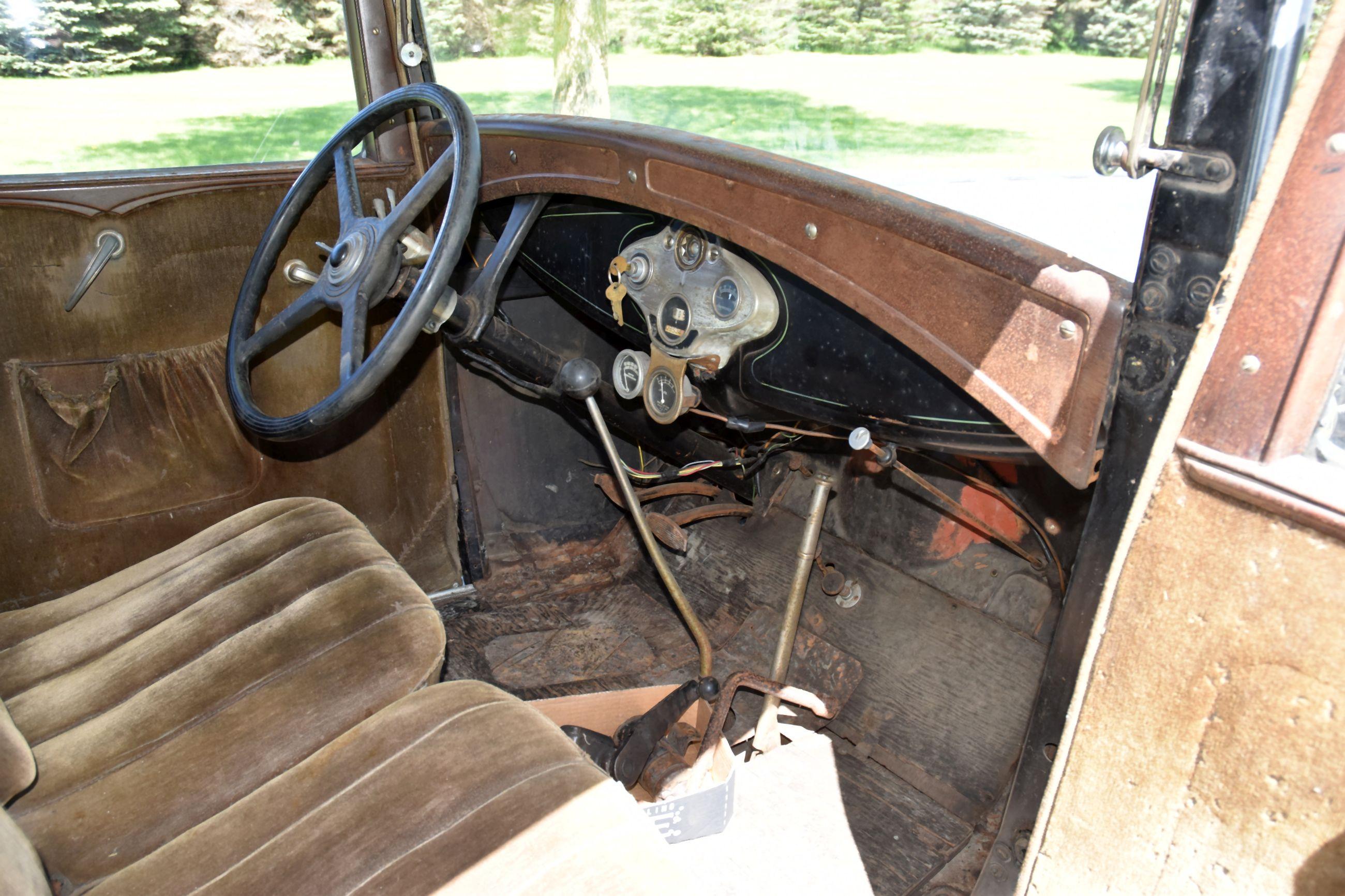 1931 Ford Model A “Victoria” 2 Door, Good Body, Very Complete, Motor Stuck, Has Title