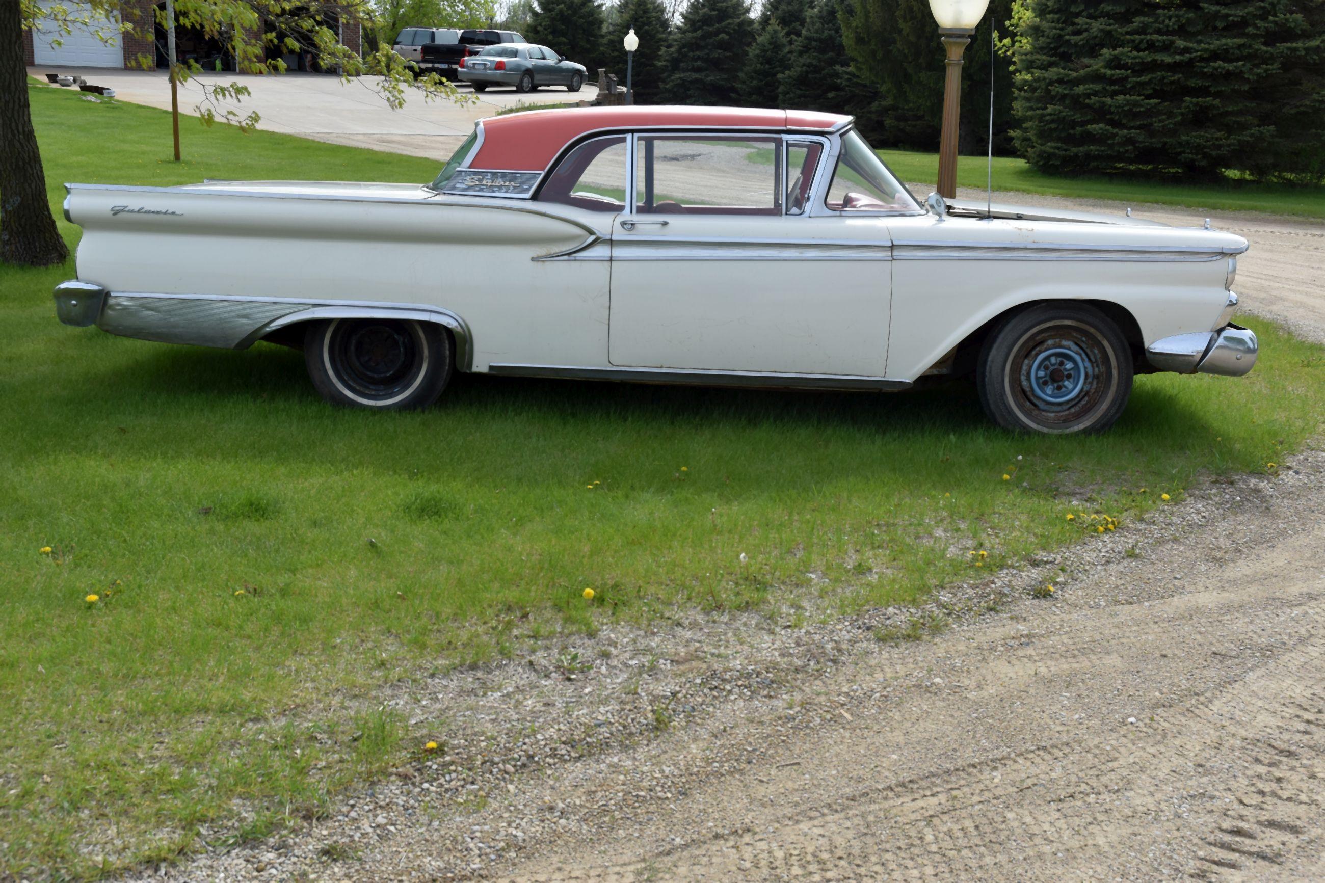 1959 Ford Galaxie Skyliner 500, 2 Door Hard Top, Good Body & Interior, V8, Retractable Top, Motor St