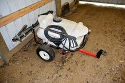 Fimco 40 Gallon Trailer Type Lawn Sprayer, Fold Out Booms, Wand, 12 Volt Pump, PICK UP ONLY,SEE DATE