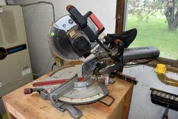 Crafstman Professional Compound Sliding Miter Saw, 12' Blade, Sells With Wooden Cabinet, PICK UP ONL