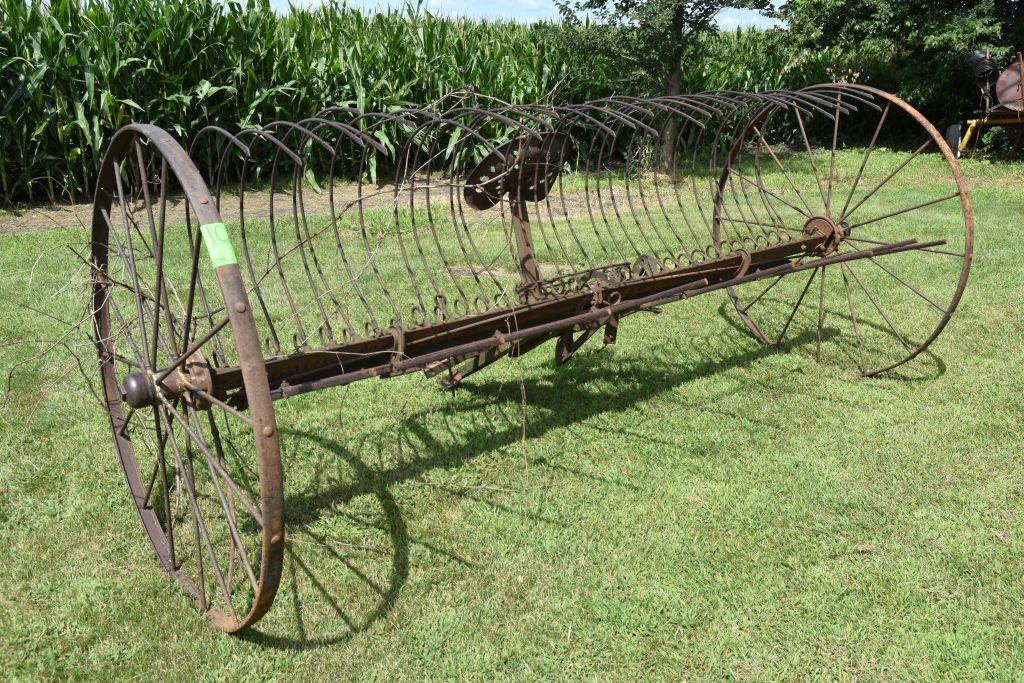 Steel Wheel Dump Rake