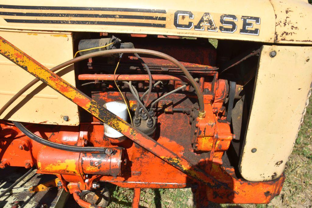 Case VAI, Gas, W/F, With Woods L59 Belly Mower, Hyd Lift Belly Mower, Motor Free, Non Running, PTO