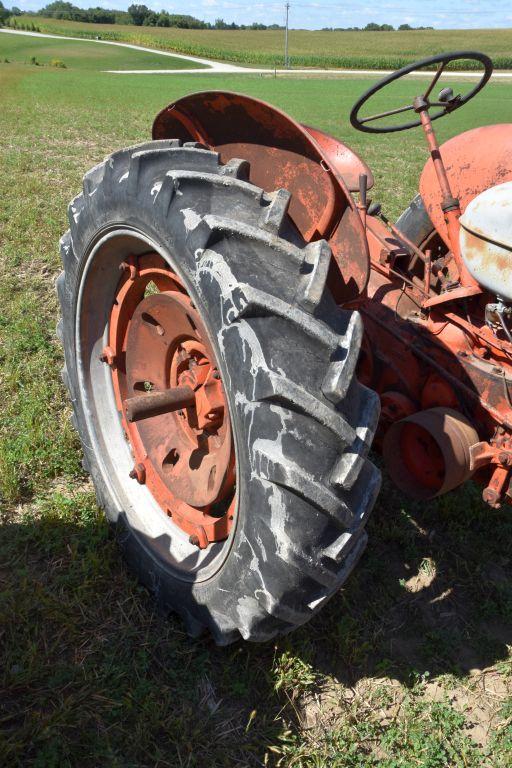 Case SC, N/F, Fenders, 11.2x38 Tires, Wheel Weights, PTO, SN:5107094, Non Running, Motor Is Free