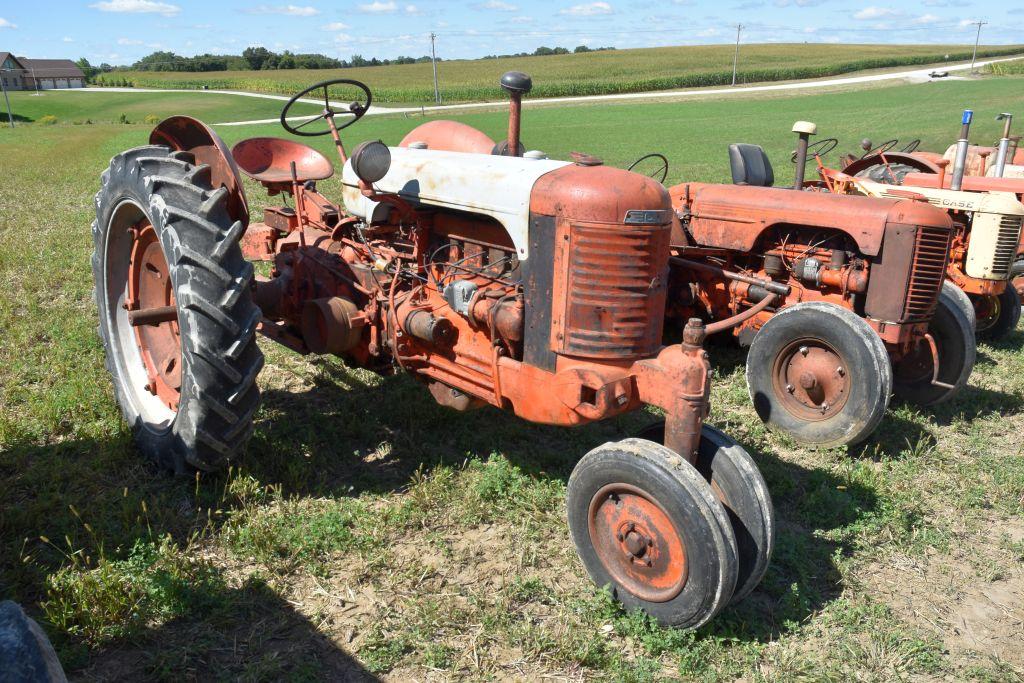 Case SC, N/F, Fenders, 11.2x38 Tires, Wheel Weights, PTO, SN:5107094, Non Running, Motor Is Free