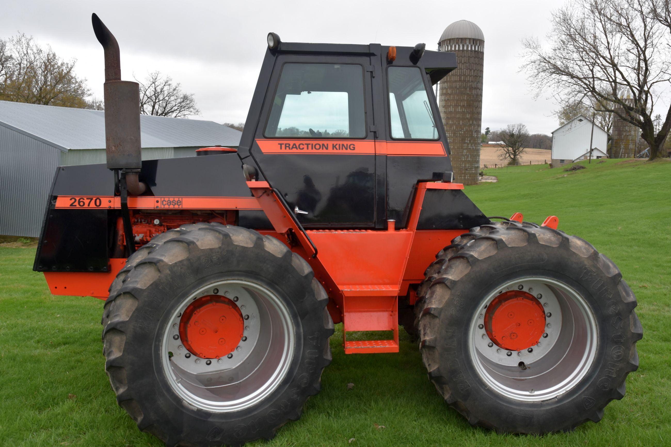 Case 2670 4WD, Crab Steer, Hours Unknown, 18.4x34 Duals, 3pt, 4 hyd, PTO, SN:8825617