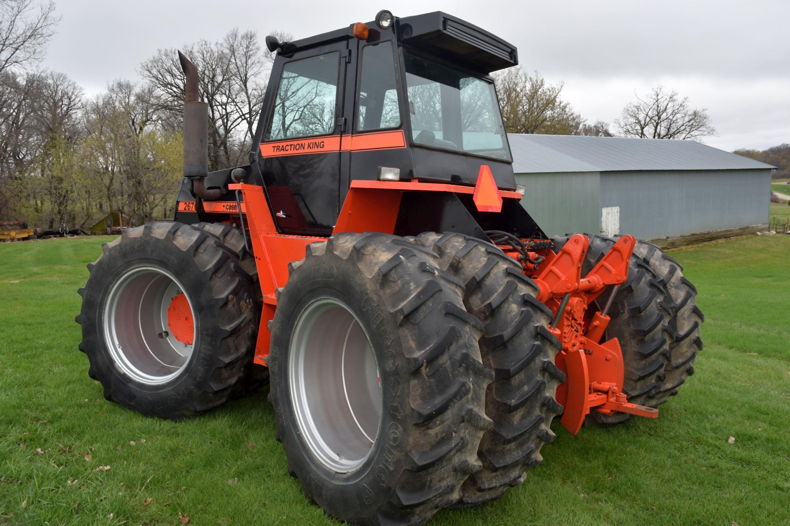 Case 2670 4WD, Crab Steer, Hours Unknown, 18.4x34 Duals, 3pt, 4 hyd, PTO, SN:8825617