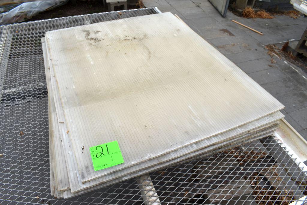 45"x36" Sheets Of Poly Carb, 9 Sheets Total