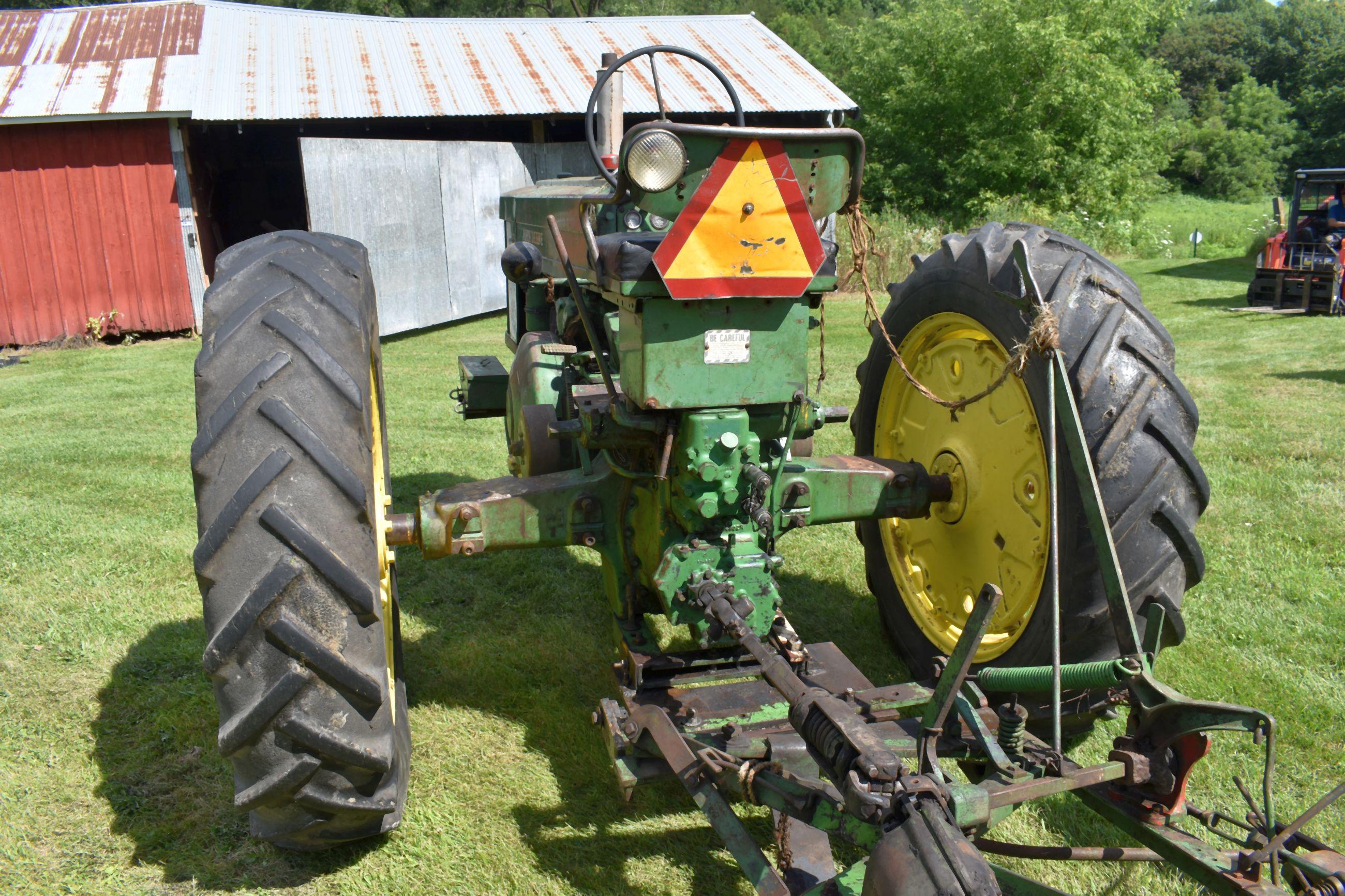 John Deere 60, N/F, Gas, Power Steering, Rock Shaft, With JD No.5 Sickle Mower 6', PTO, Single Hydra