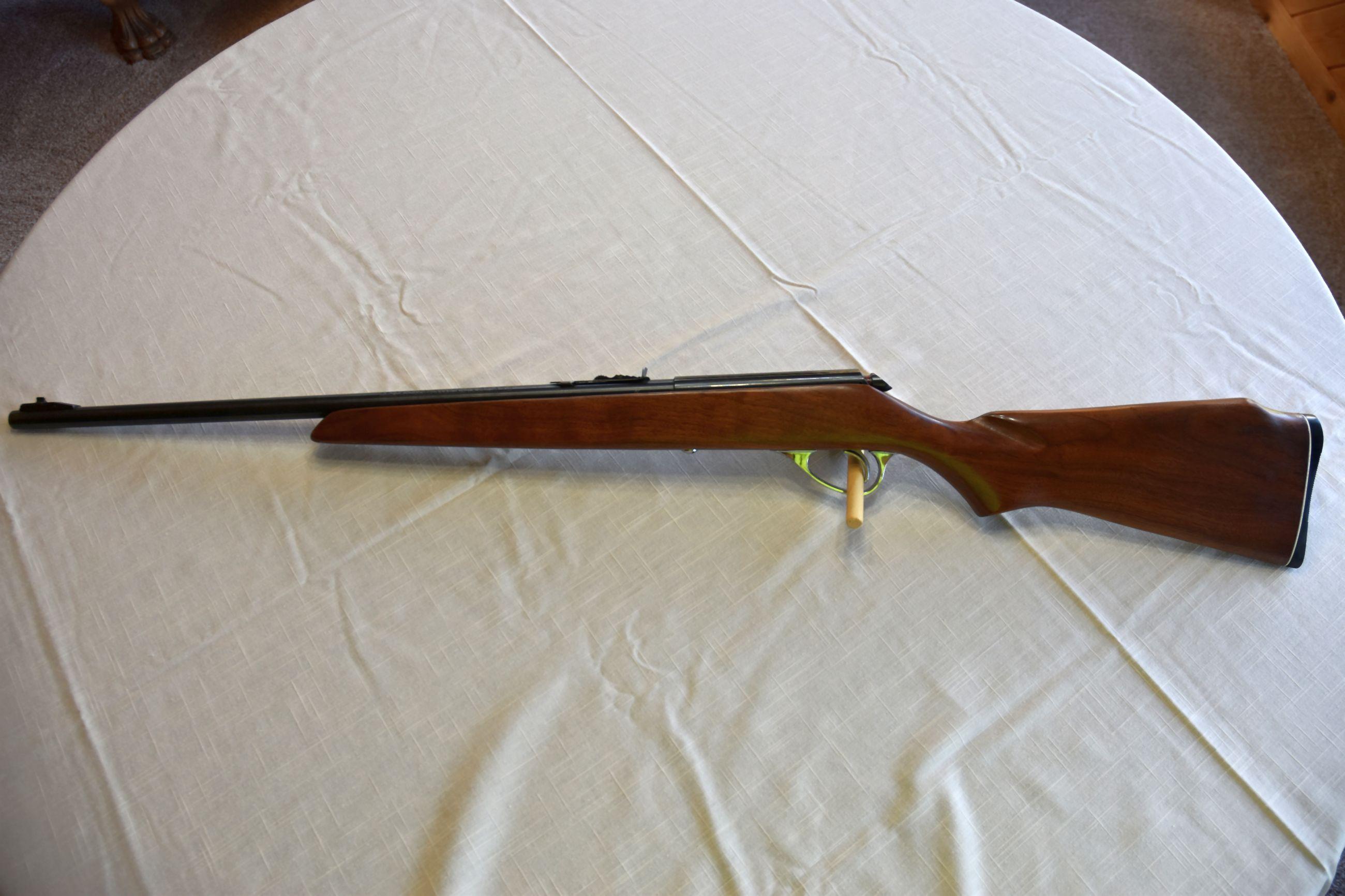 Sears Model 41 DLA -103.2751, 22 S,L,LR Caliber, Single Shot, Bolt Action, Chrome Trigger Guard