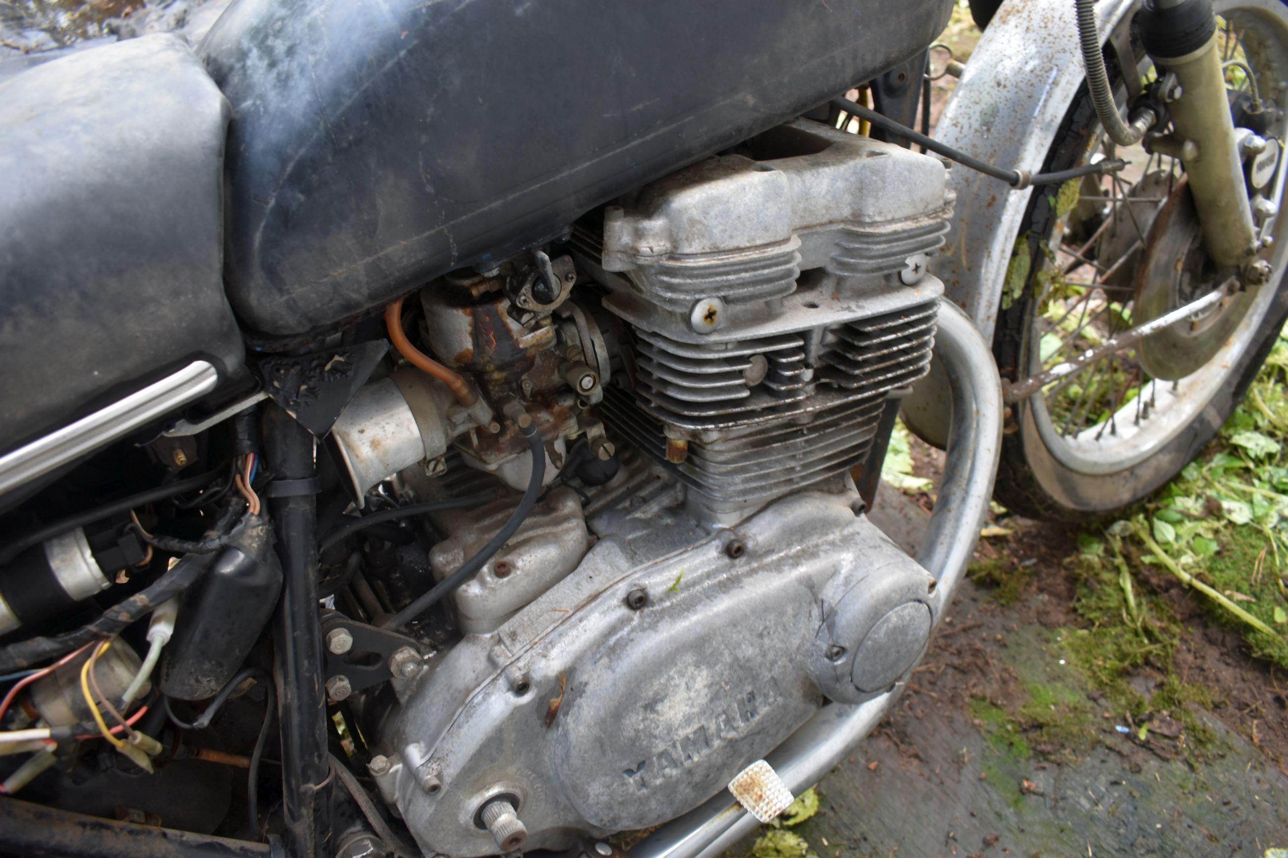 1975 Yamaha Motorcycle, Non Running, Missing Parts, Has Title