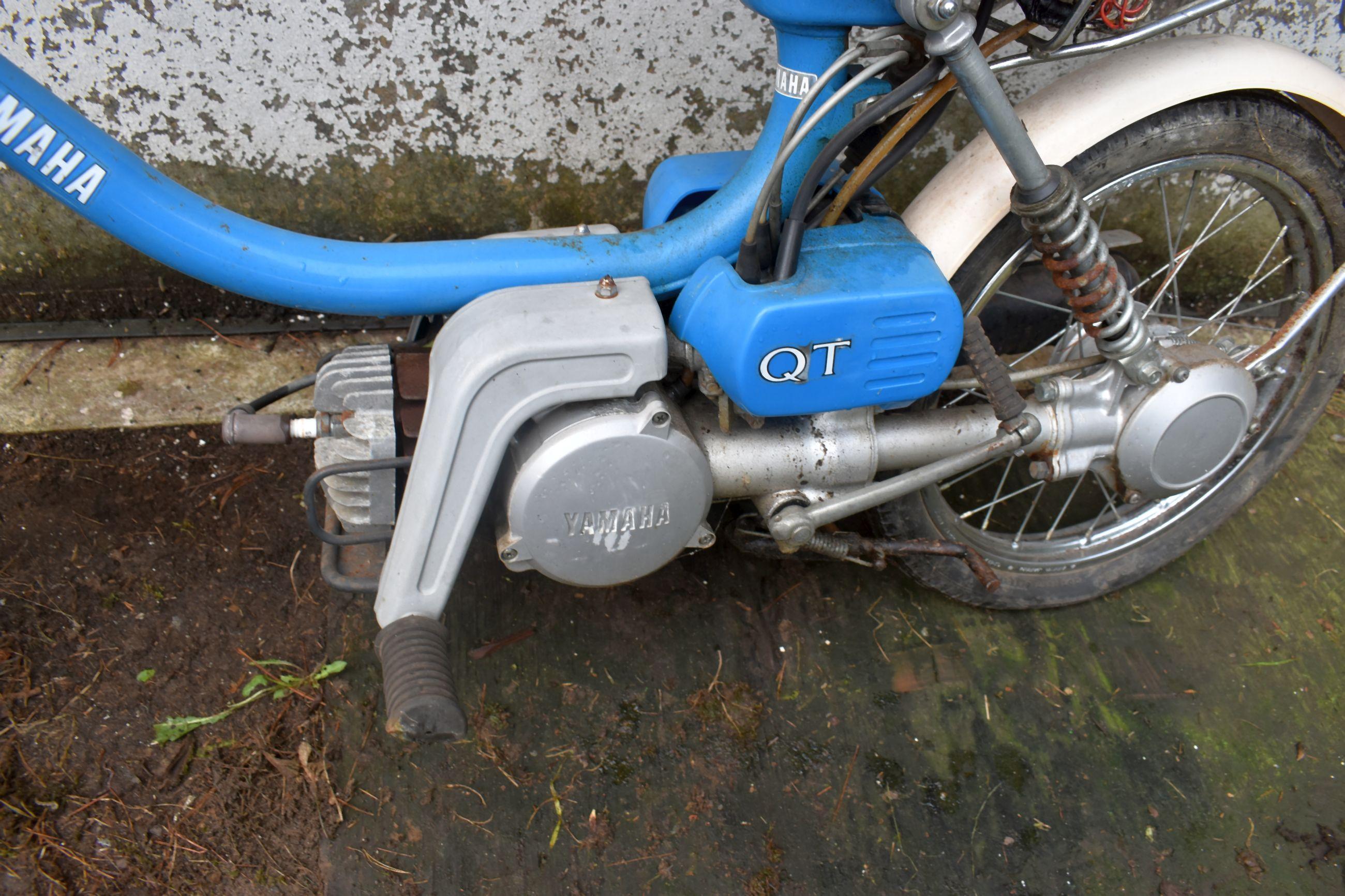 1980 Yamaha QT Moped, Appears To Be Complete, Non Running, Has Title