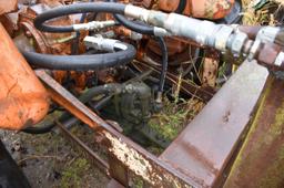 Allis Chalmers WD Gas Tractor, W/F, 13.6x28 Tires, Fender W/ PTO Vertical Log Splitter, PTO, 3 Point